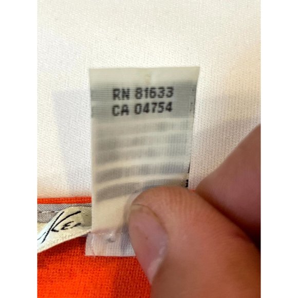 Kenneth Cole Women's Bodycon Dress Full Back Zipper Gathered Waist Orange Size 4 - Picture 9 of 9